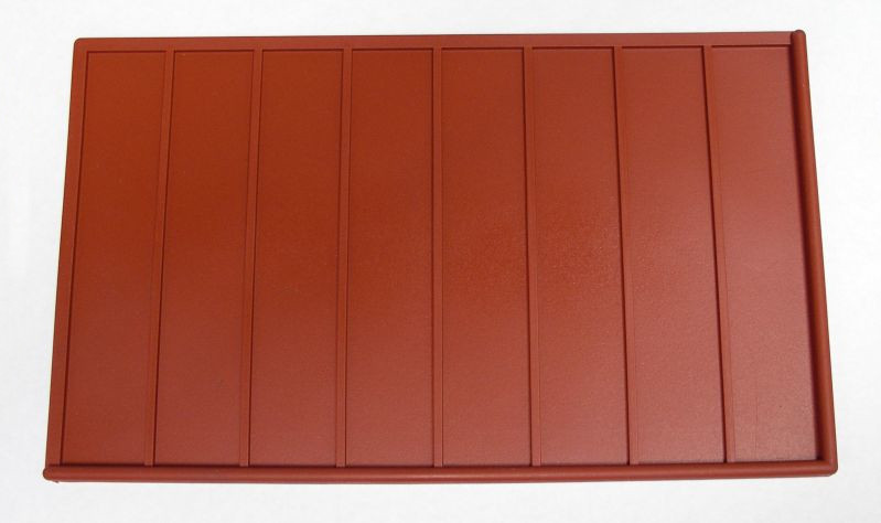 Abstellplatte für Bügeleisen aus Silikon, rot